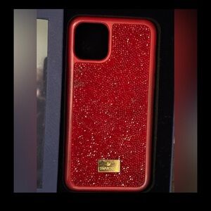Swarovski Sparkling RED Case IPhone 11 Pro *Like New*